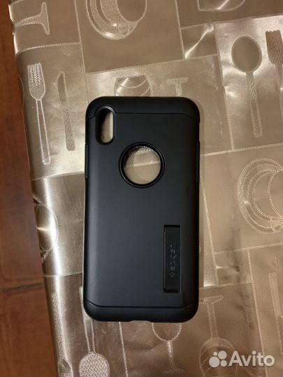 Чехол spigen для iPhone XS - Slim Armor - Черный о