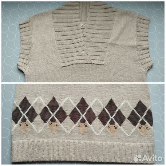 Вязанный жилет женский