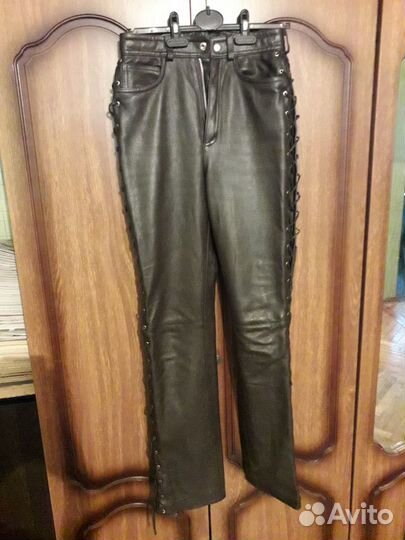 Мото штаны кожа