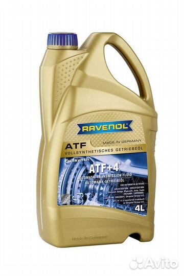 Масло трансмиссионное синтетическое Ravenol ATF+4