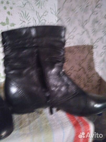 Ботинки женские 38.5 размер натуральная кожа