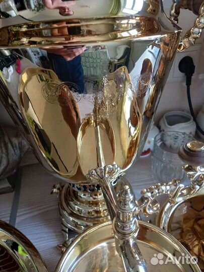 Старинный угольный самовар