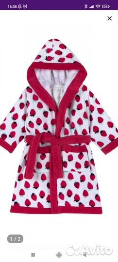 Халат махровый детский chicco 86-92