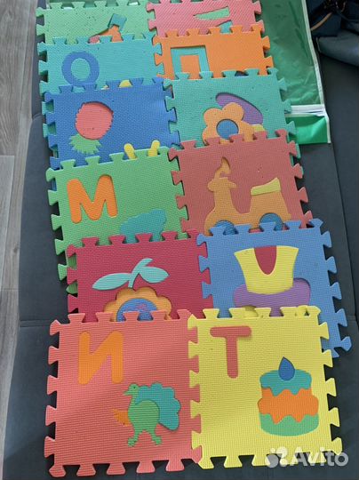 Пазл коврик мягкий
