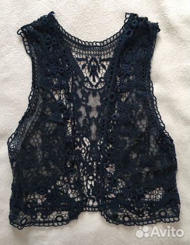 Жилетка zara 152-158 кружевная