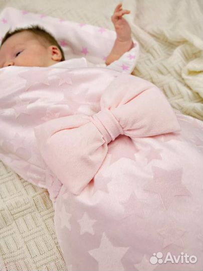 Конверт на выписку для новорожденных весна лето