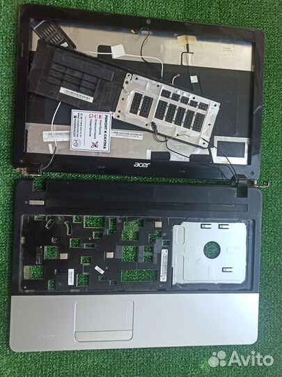 Корпус топкейс рамка крышка петли acer E1-571