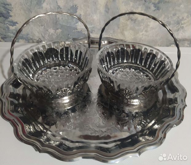 Мельхиоровая посуда ссср.Одним лотом