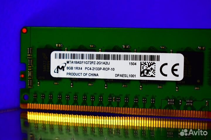 Память DDR4 ECC REG micron 8GB 2133 MH