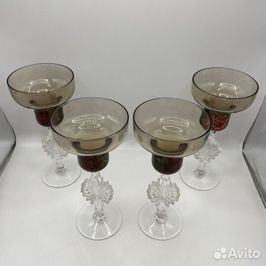 Подсвечники гусь хрустальный СССР (Сзр)