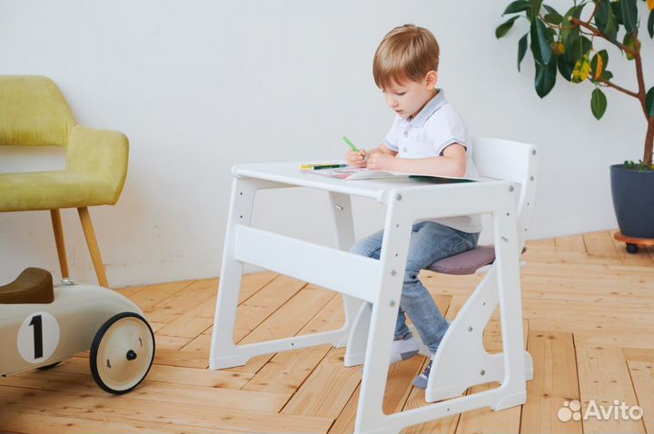 Растущий стол + стул комплект детский