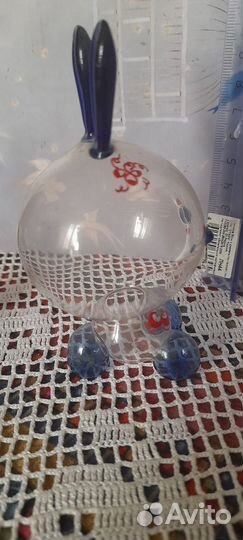 Фигурки из дутого и гутного стекла времен СССР