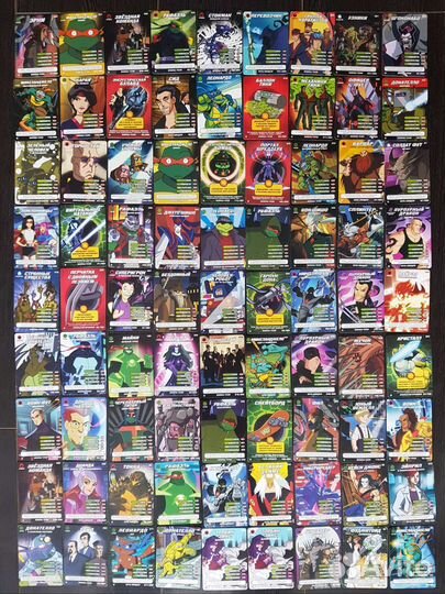 Коллекция карточек Черепашки Нинзя боевая четвёрка