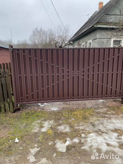 Откатные ворота o-8037