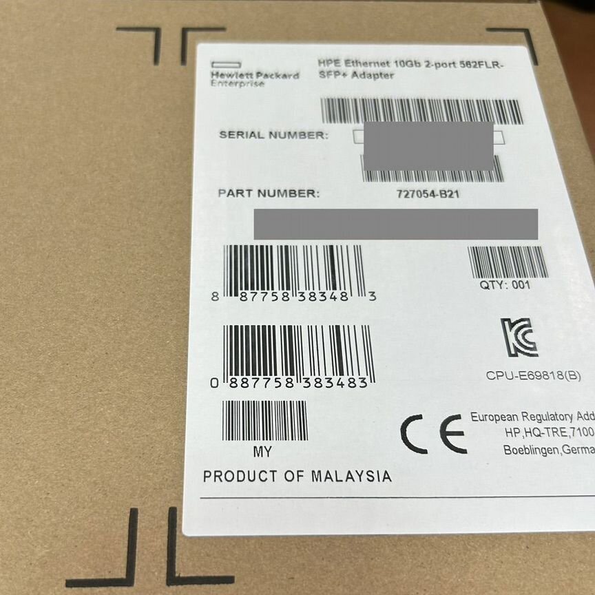 [562FLR-SFP+] Сетевой Адаптер Hp727054-B21