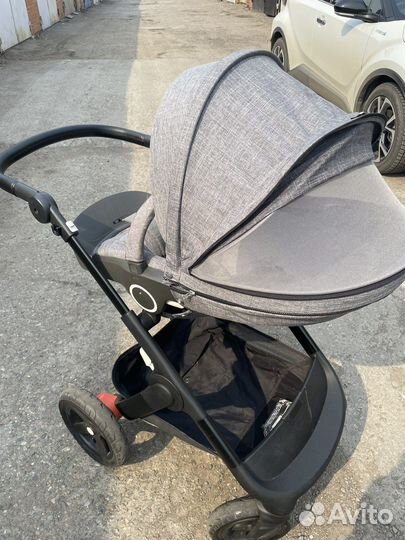 Коляска stokke trailz 2 в 1 черное шасси