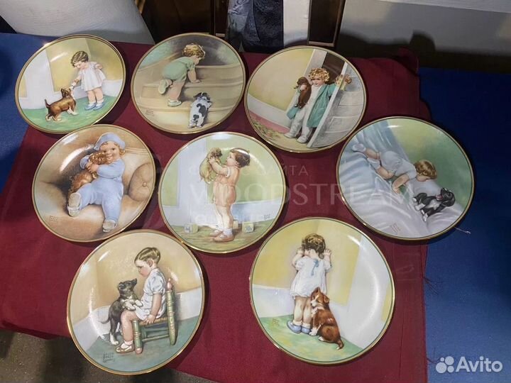 Тарелка (8 штук) Сhild’s best friends Винтаж