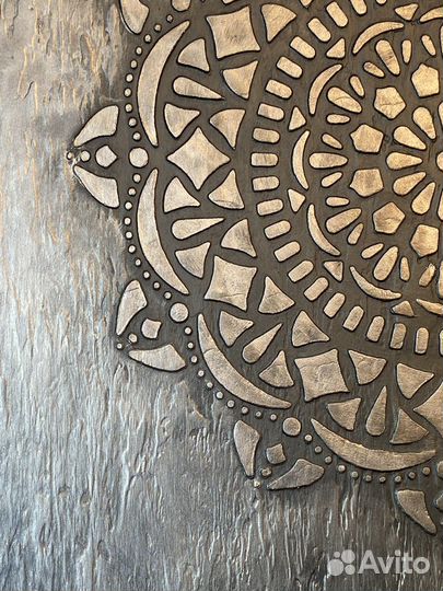 Настенное панно из декоративной штукатурки