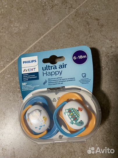 Соска пустышка avent 6 18
