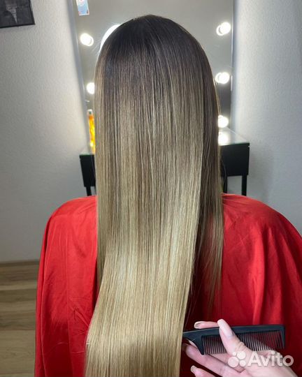 Кератиновое выпрямление