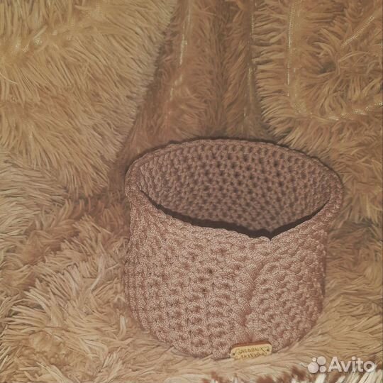 Корзина из шнура ( с хорошей энергетикой )