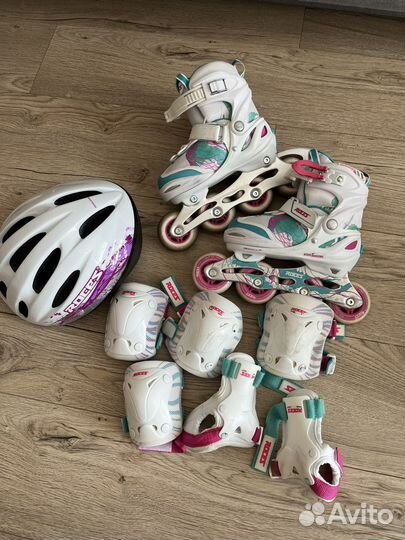 Детские ролики и защита Roces Yuma Girl