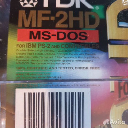 Дискеты TDK MF-2HD MS-DOC