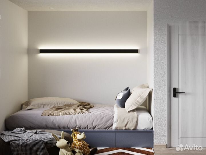 Светильник настенный Doppia, бронза, 1600мм