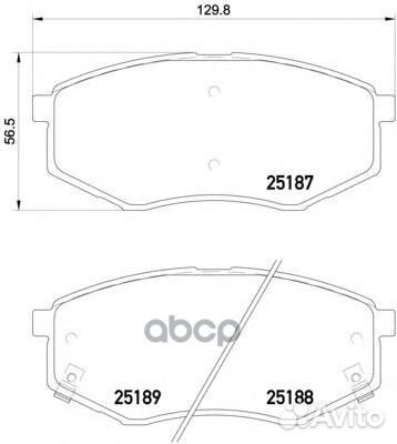 Колодки тормозные дисковые передн. hyundai ix20