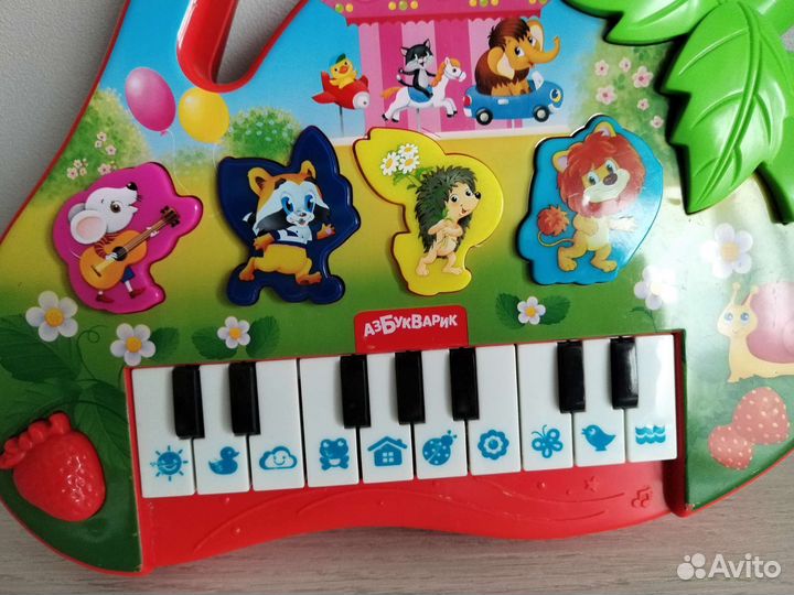 Пианино детское Азбукварик Клубничка
