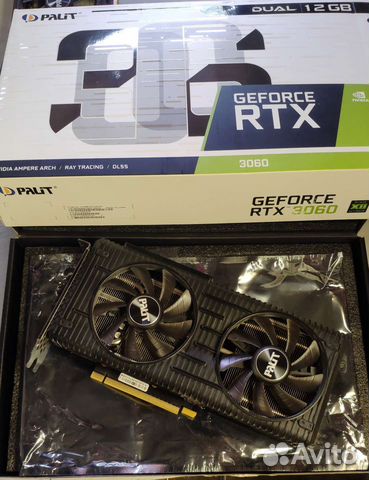 Видеокарта palit RTX 3060 dual 12GB купить в Москве | Электроника | Авито