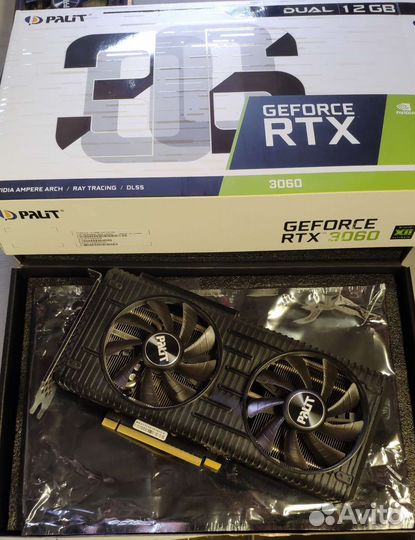 Видеокарта palit RTX 3060 dual 12GB
