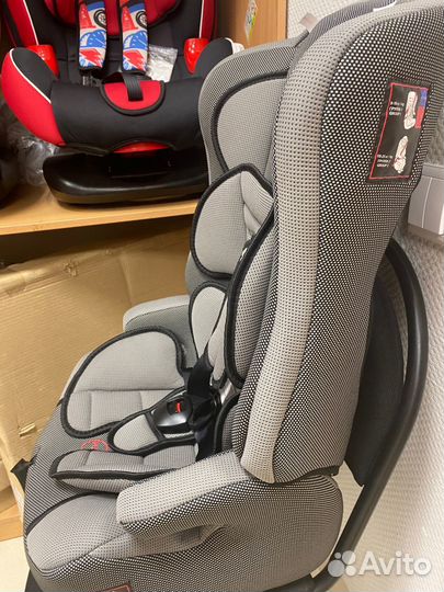 Автокресло 513 Teddy Bear (9-36кг) серое