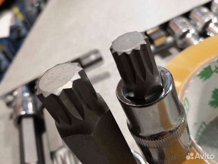 Набор насадок торцевых 1/2DR spline M14-M18, 100мм