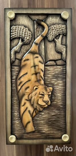 Нарды ручной работы со стеклом