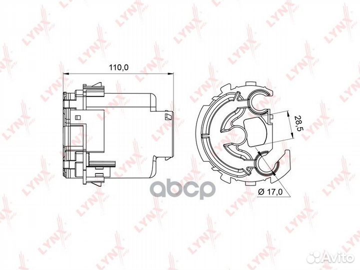 Фильтр топливный LF-994M lynxauto