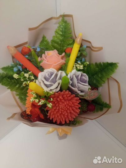 Мыльные букеты к 1 сентября