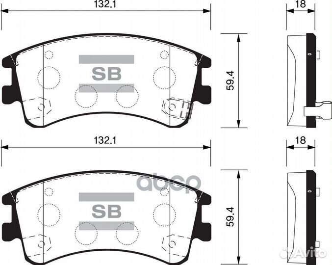 Колодки тормозные mazda 6 02- перед. sp1518 San