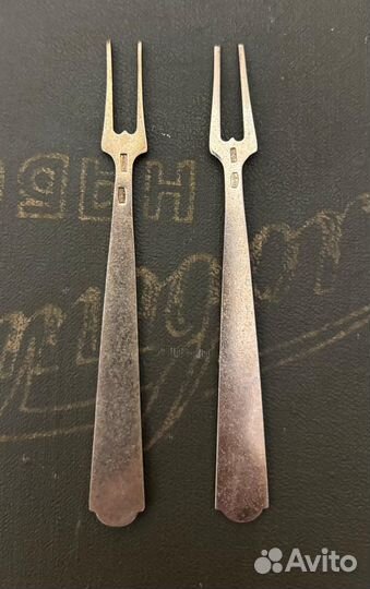 Вилочка для лимона серебро 875 проба