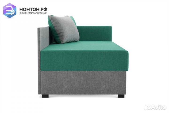 Диван Мальта зеленый / серый