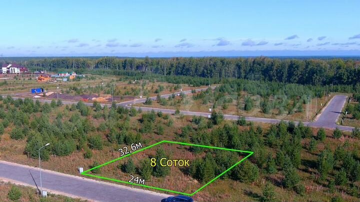 Участок 8 сот. (СНТ, ДНП)