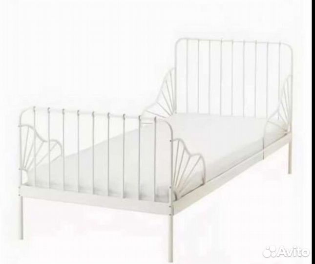 Детская раздвижная метал.кровать IKEA Minnen