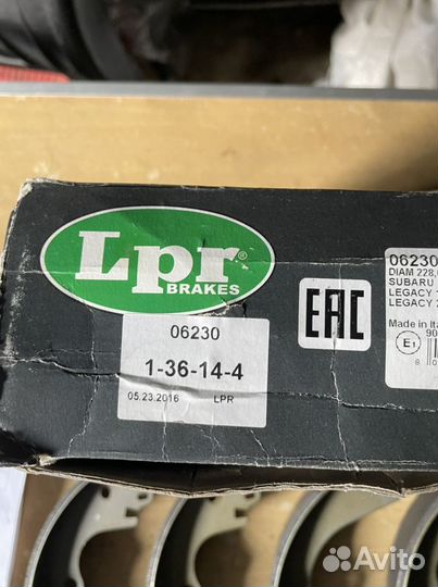 Тормозные колодки subaru forester impreza