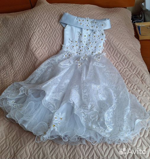 Детское белое платье