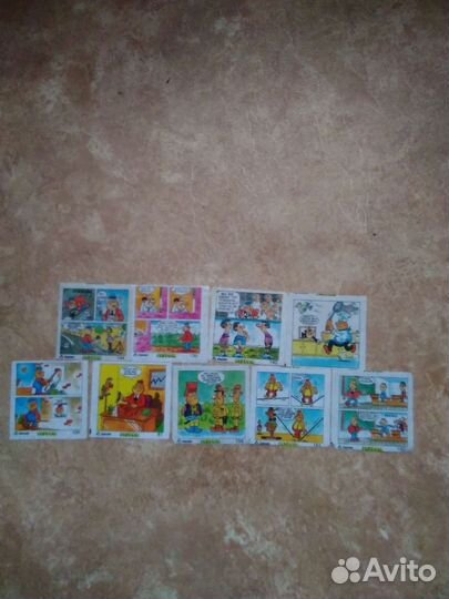 Вкладыши от жвачек