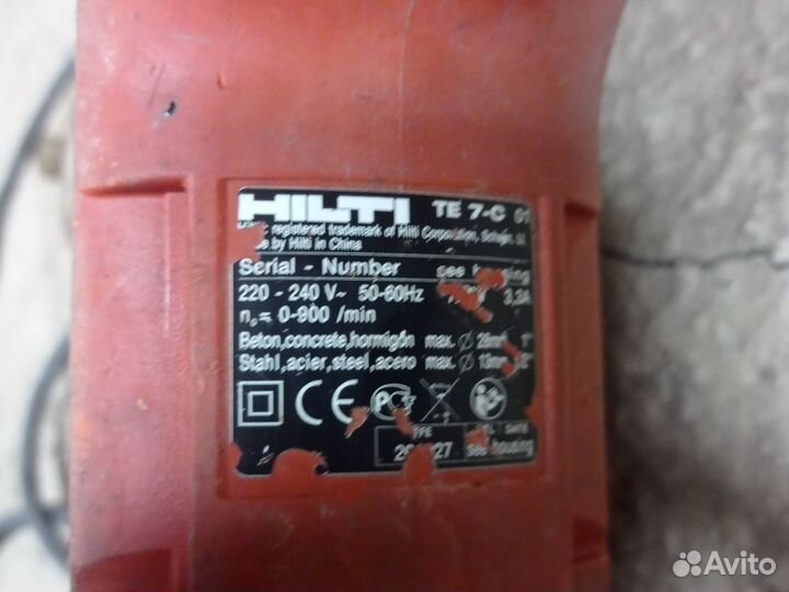 Перфоратор Hilti te 7 c