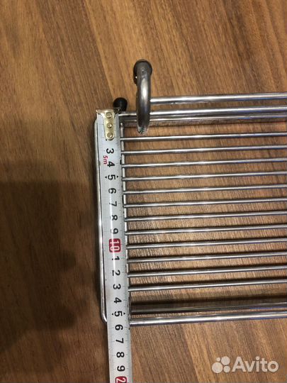 Держатель металлический, полки для рейлингов