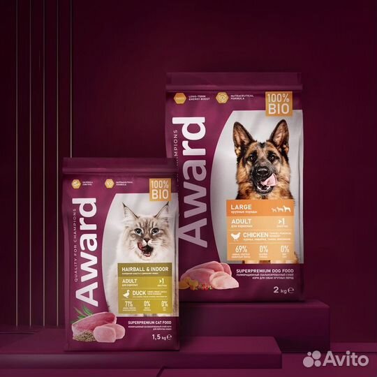 Корм для собак и кошек Award
