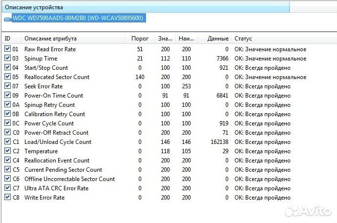 SATA, IDE (80-1500Гб на 2,5