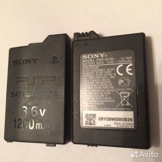 Sony PSP зарядка, аккумулятор, крышка, карта чехол